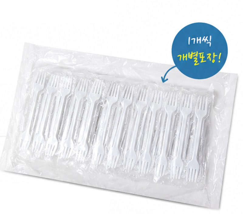 아이존 개별 포장으로 더욱 위생적인 크린포크 1P 100개입 일회용 포크 추천