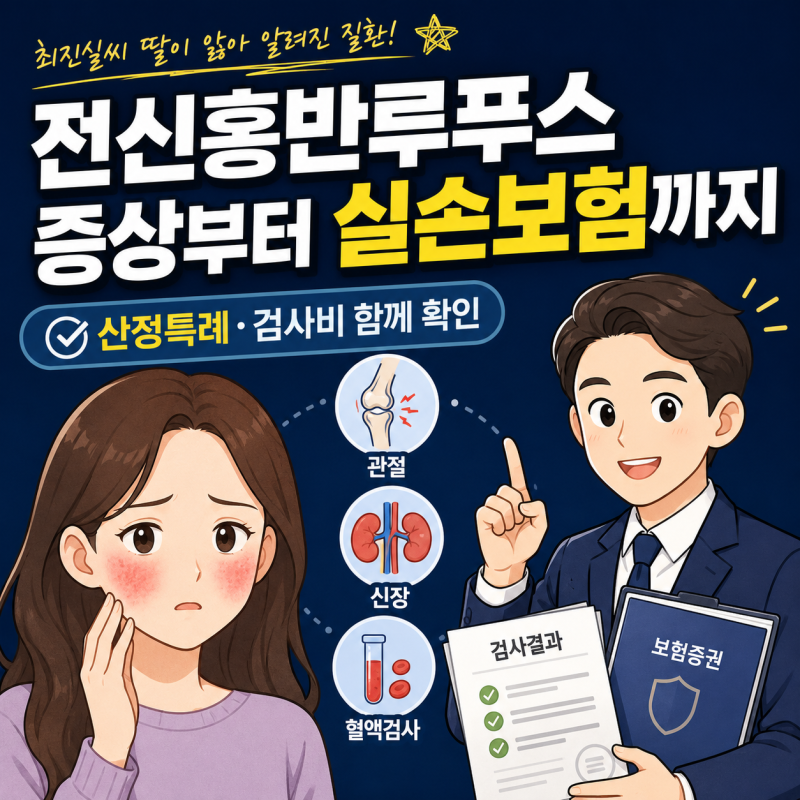 전신홍반루푸스 증상과 산정특례, 검사비 실손보험까지