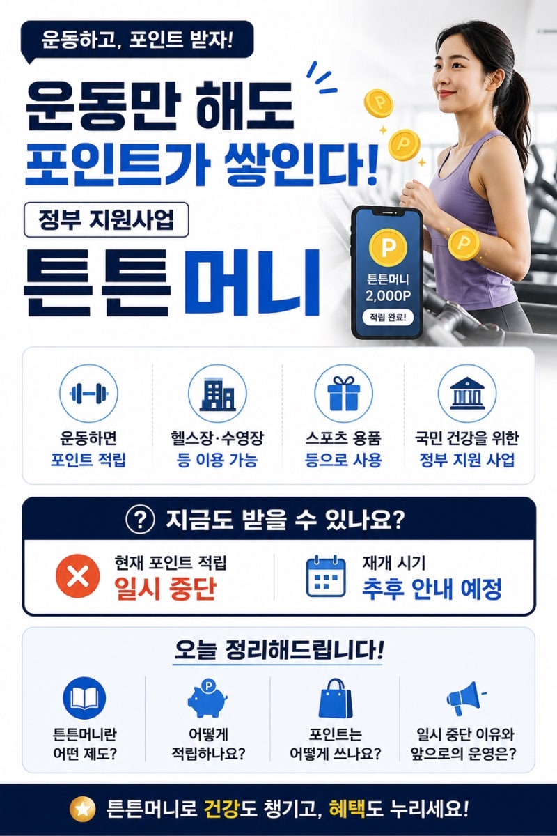 튼튼머니 적립방법·적립시설·사용처 총정리 (포인트 적립부터 사용까지)