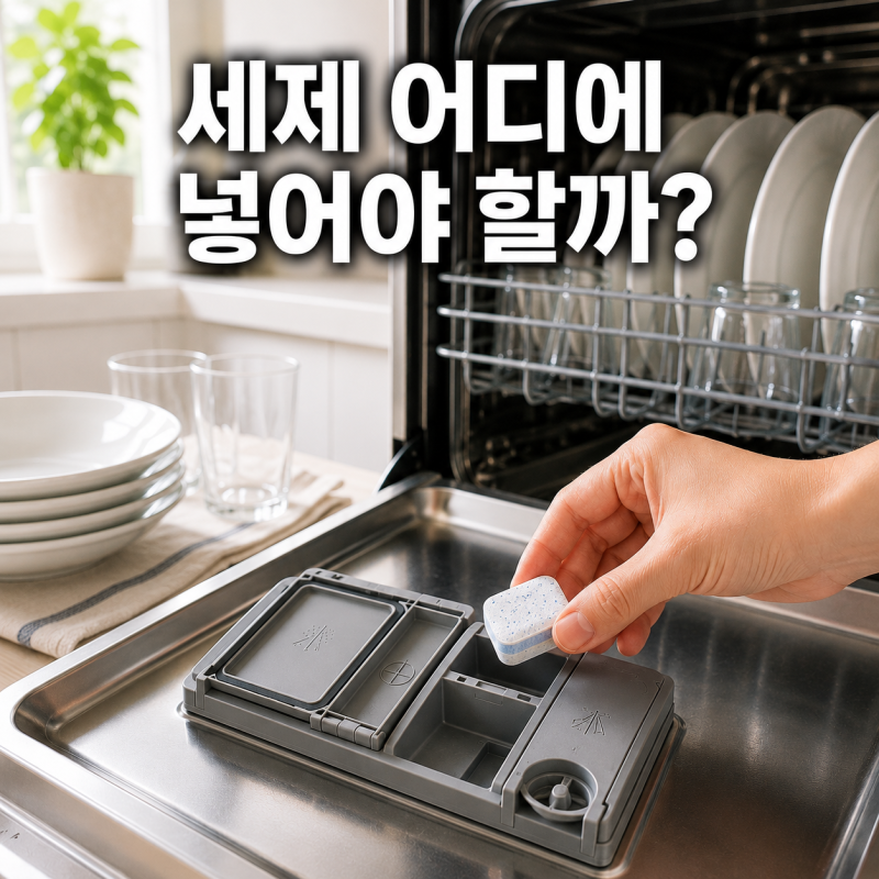 ️ 식기세척기 관리 시리즈④식기세척기 세제 어디에 넣어야 할까? 올바른 투입 방법 총정리