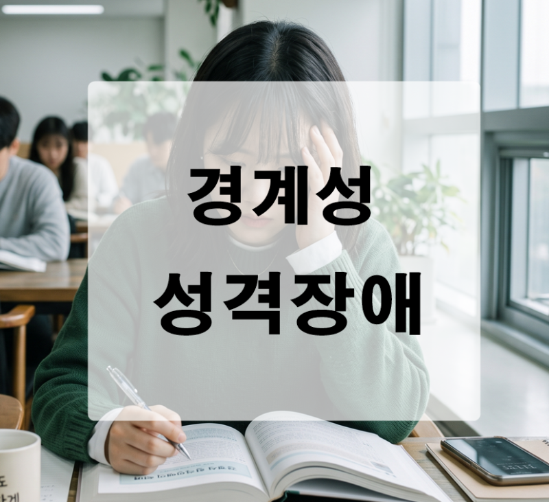 정신건강의학과 경계성 성격장애, 그냥 예민한 성격과 다른점?