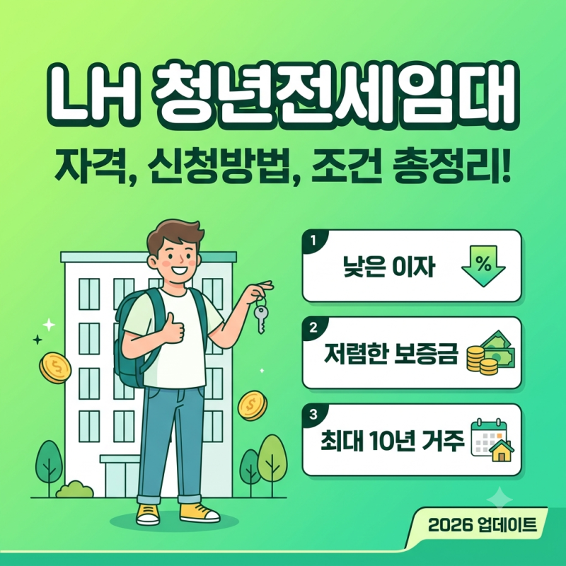 LH청년전세임대 지원지격부터 한도, 금리까지!