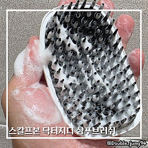 집에서 하는 미용실 두피 스케일링 스칼프본 닥터지디 샴푸브러쉬