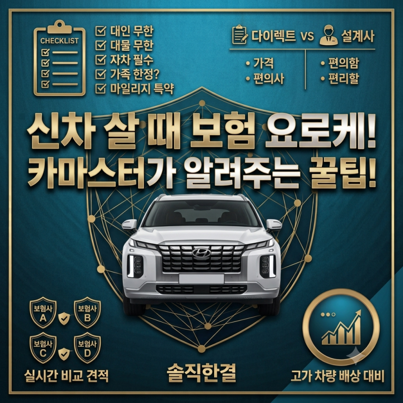 신차 살 때 보험 이렇게 하세요 | 카마스터가 알려주는 신차 보험 꿀팁 | 솔직한결