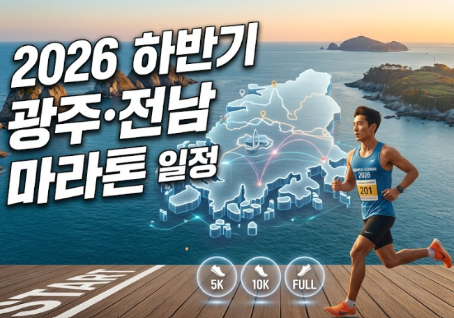 정보:) 2026년 하반기 전남광주통합특별시 주요 마라톤 일정 및 접수 방법 총정리