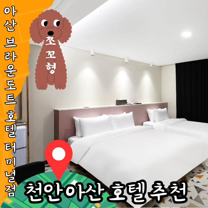 천안 아산 터미널 근처 숙소 아산 브라운도트 호텔 터미널점 호캉스 스파 모텔 트윈룸 후기