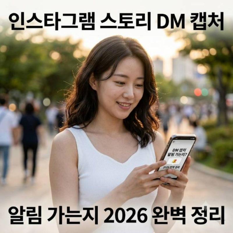 인스타그램 스토리 DM 캡쳐 알림 가는지 2026 완벽 정리