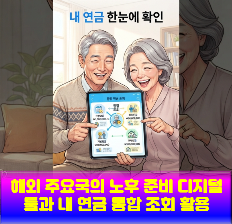 해외 주요국의 노후 준비 디지털 툴과 내 연금 통합 조회 활용