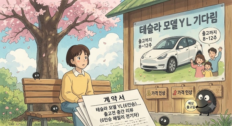 [테슬라 모델 YL] 계약 후 긴 기다림… 출고전 중간 리뷰 (6인승 패밀리 전기차)