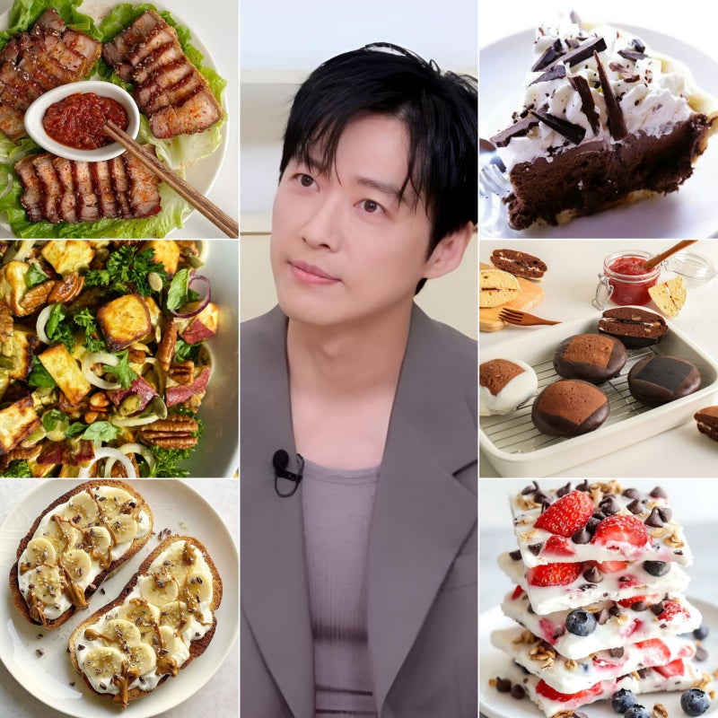 다이어트 남궁민 관리중 죄책감없이 즐기는 기름진 고기 아주 단 음식 레시피들~돼지고기 안....