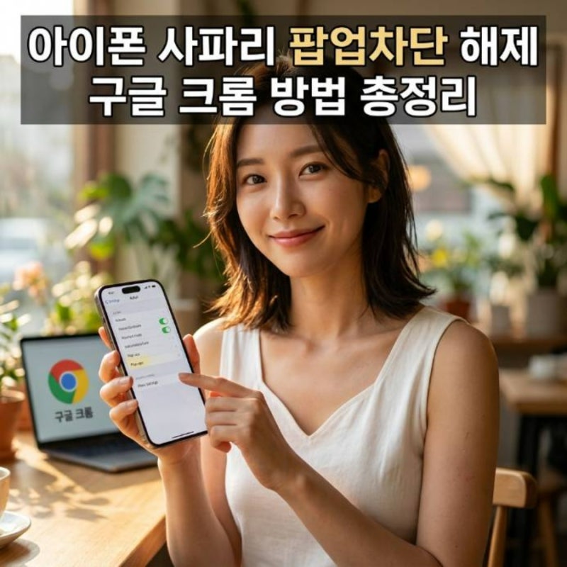아이폰 사파리 팝업차단 해제 구글 크롬 방법 총정리