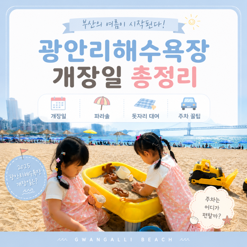 2026 광안리 해수욕장 샤워장 파라솔 돗자리 가격 정리