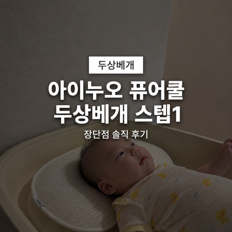 아이누오 두상배게 신상. 퓨어쿨 아기베개 스텝1 장단점, 솔직후기