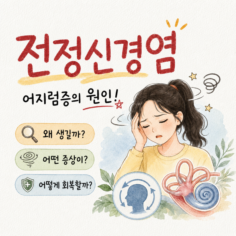 전정신경염 원인과 주요 증상, 회복을 위한 올바른 대처 방법