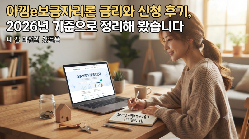 아낌e보금자리론 금리와 신청 후기, 2026년 기준으로 정리해 봤습니다