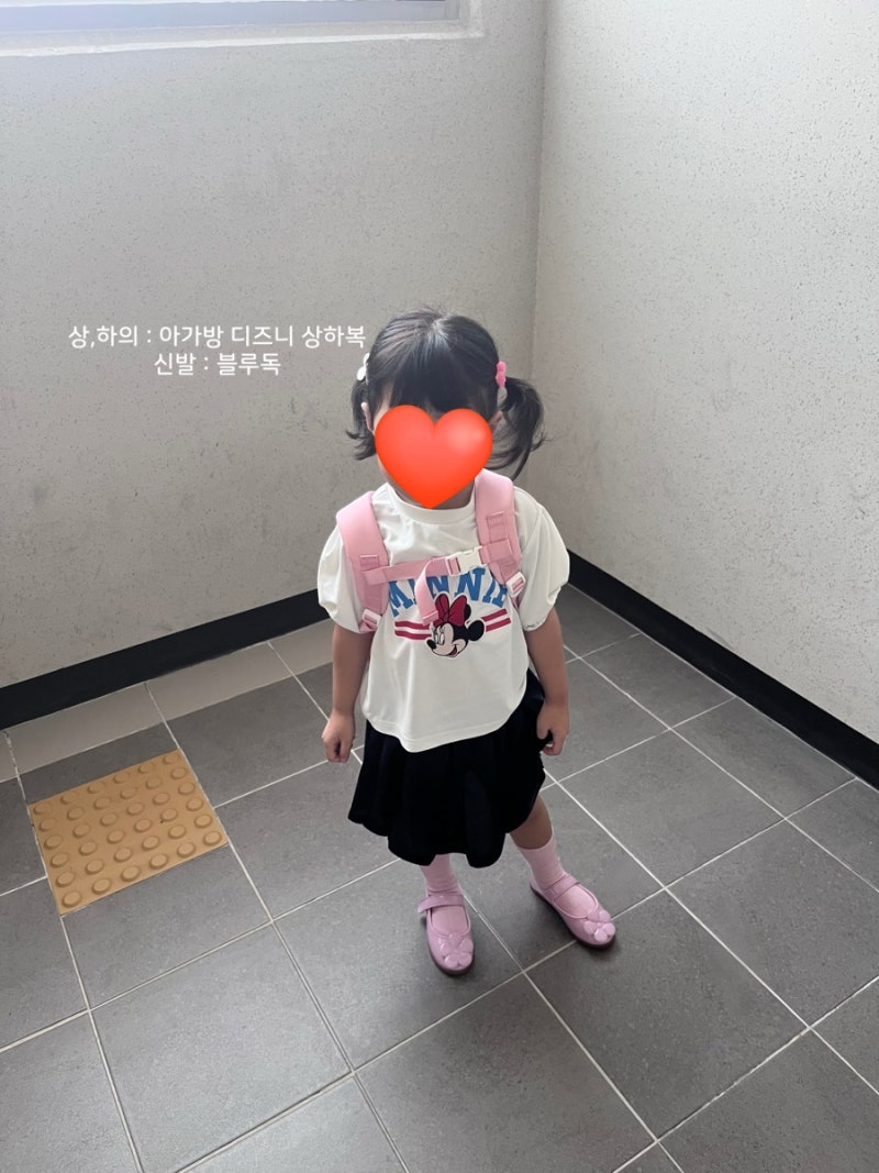 (딸랑구코디) 5세 여아 여름 유치원 등원룩