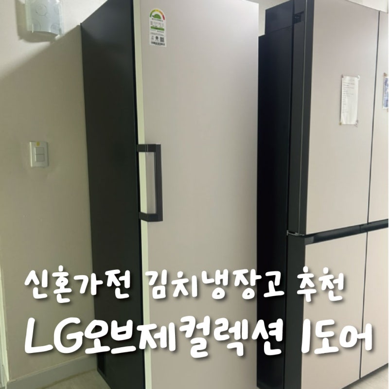 LG전자 오브제컬렉션 1도어 324L 컨버터블 패키지 김치냉장고 Z323MEF 선물받은 후기! / 실사용 ....