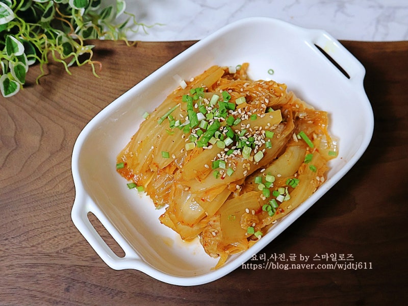 묵은지 들기름볶음 여름반찬 김치볶음레시피