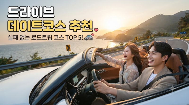 드라이브 데이트코스 추천, 서울 근교에서 바다·노을·야경까지 즐기는 곳 7선