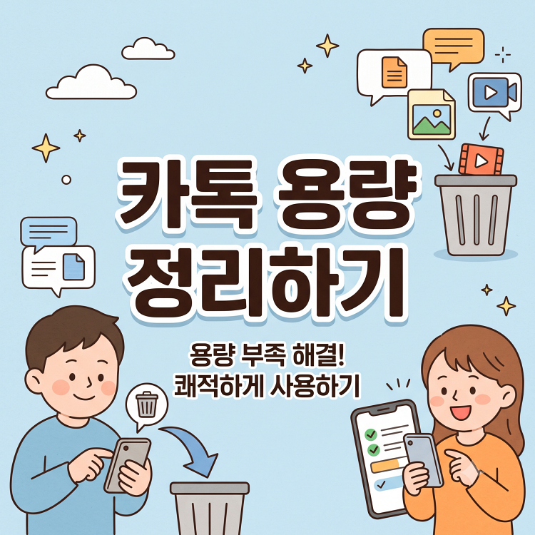 카카오톡 용량 줄이기, 대화 내용 지우지 않고 저장공간 확보하기
