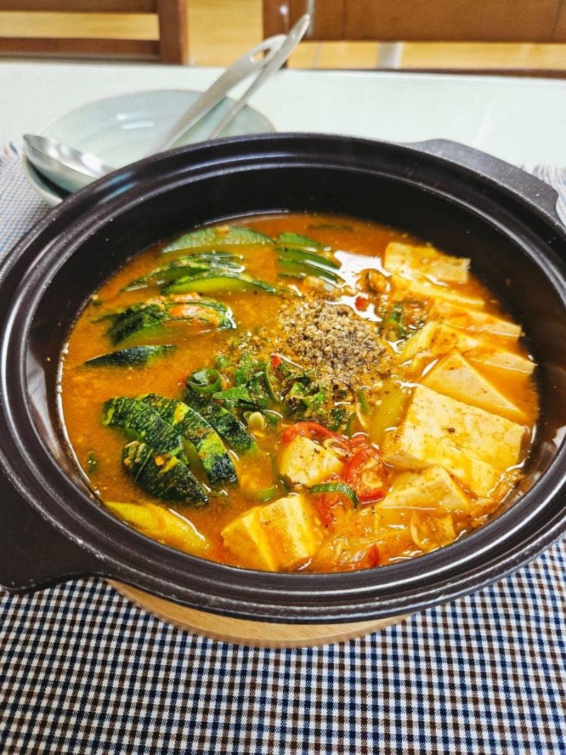 둥근애호박 새우젓찌개 끓이는법 조선 애호박요리
