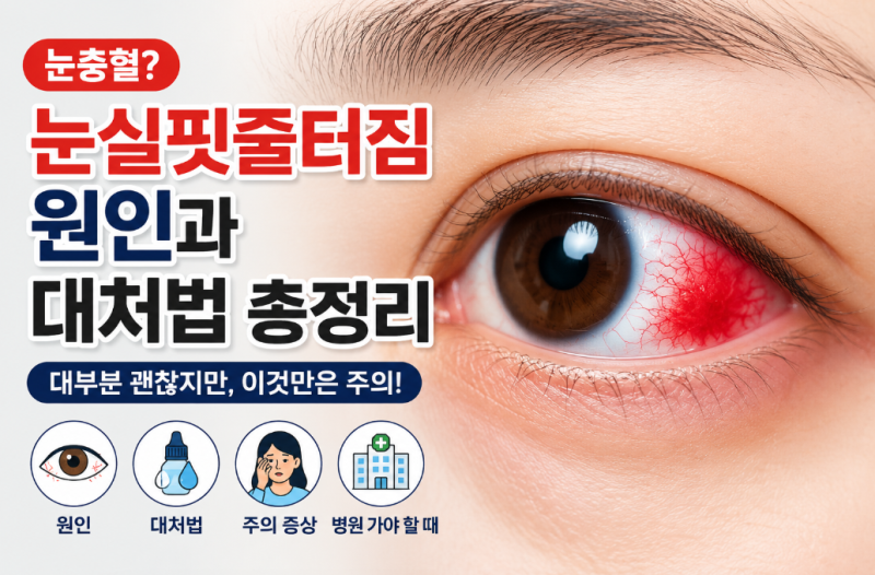 눈 실핏줄이 터졌다면? 절대 하면 안 되는 행동 5가지