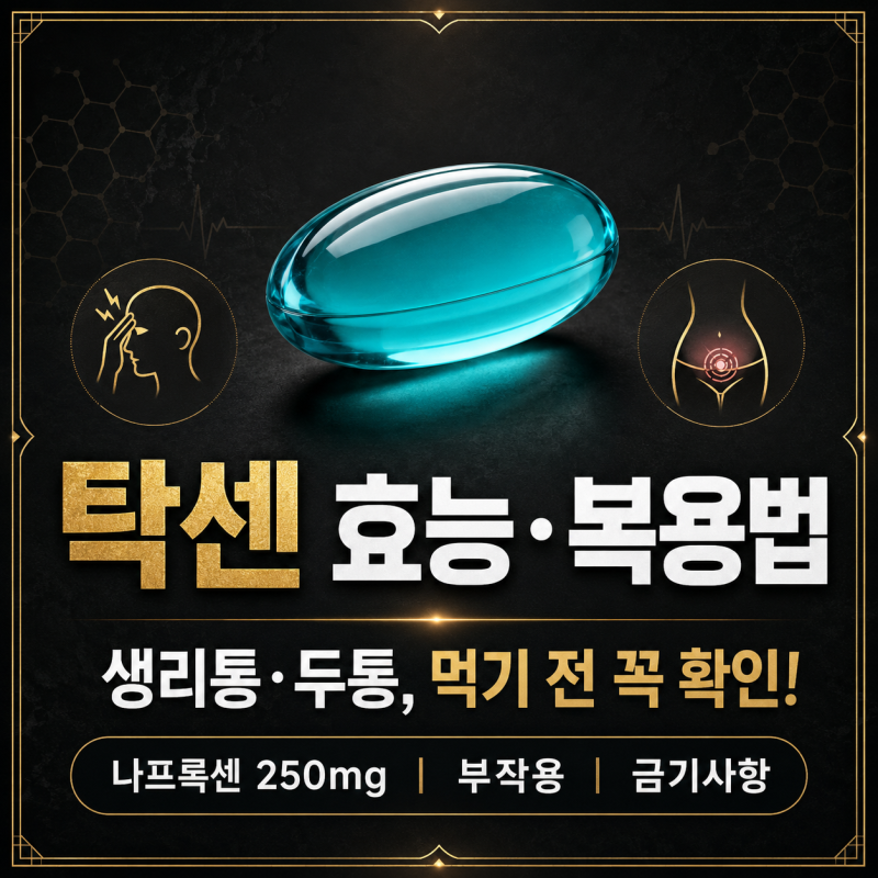 탁센 효능·복용법·부작용, 동일 성분 진통제까지 총정리