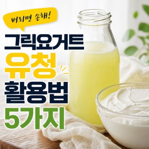 그릭요거트 유청 활용법 5가지 (피부 팩부터 라씨·리코타치즈까지)