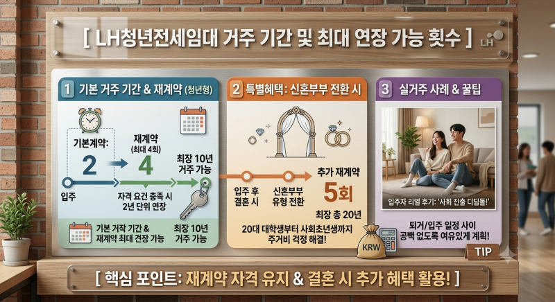 LH청년전세임대주택 거주 기간 연장과 재계약 조건 완벽 정리