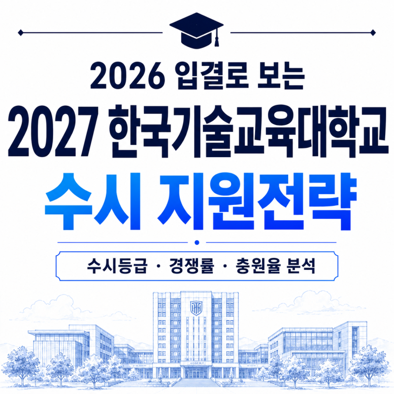 2026 입결로 보는 2027 한국기술교육대학교 수시 지원전략