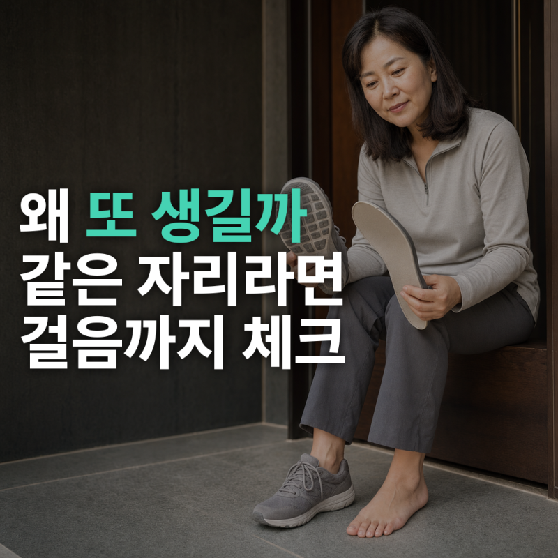 티눈 생기는 이유, 같은 자리에 반복된다면 신발과 걸음 점검