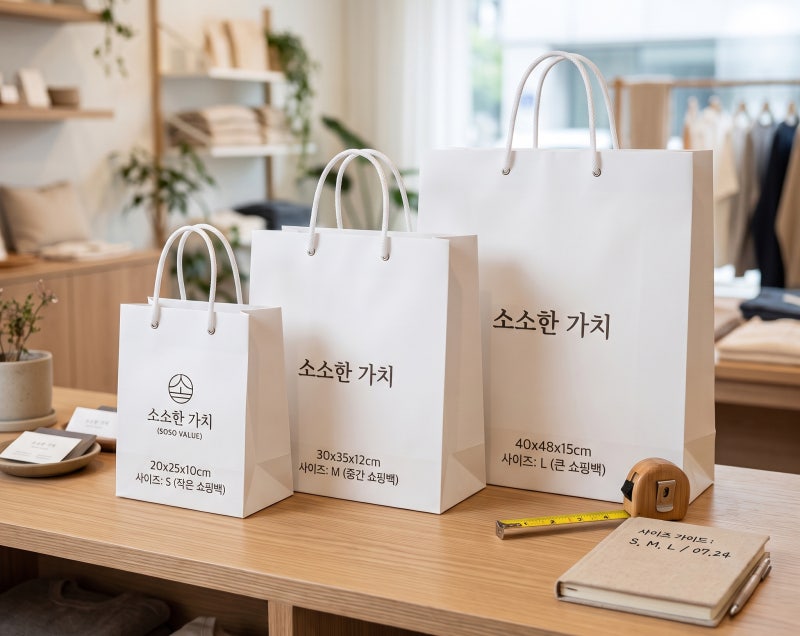 쇼핑백 사이즈부터 제작 기간까지, 처음 만드실 때 확인할 것들