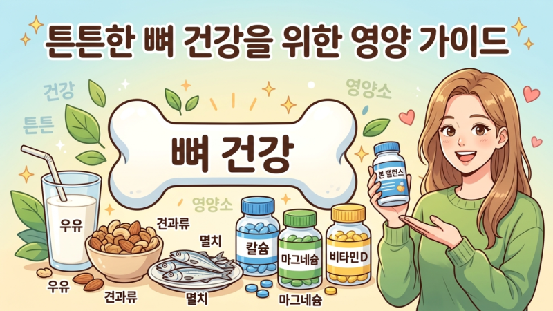 뼈 건강 칼슘 매그니슘 비타민D 복합 영양제 추천 및 선택 가이드