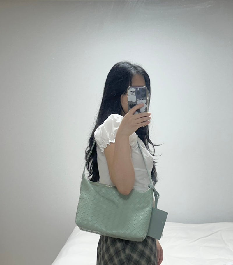 여름 가방 추천 위빙백 아노에틱 위빙 메쉬 미니백 민트 대만족 후기