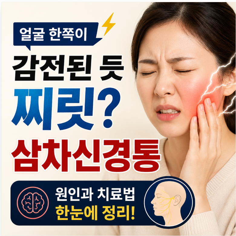 얼굴 한쪽이 감전된 듯 찌릿? 삼차신경통 원인과 치료법