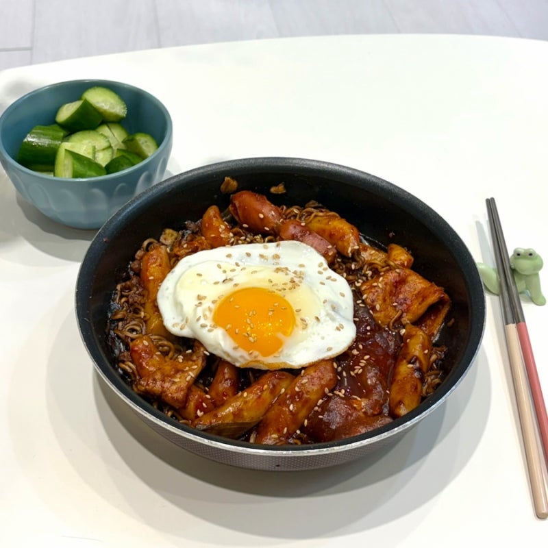 [자취 레시피] 남은 엽떡 심폐소생술! 마라 엽떡 짜파게티