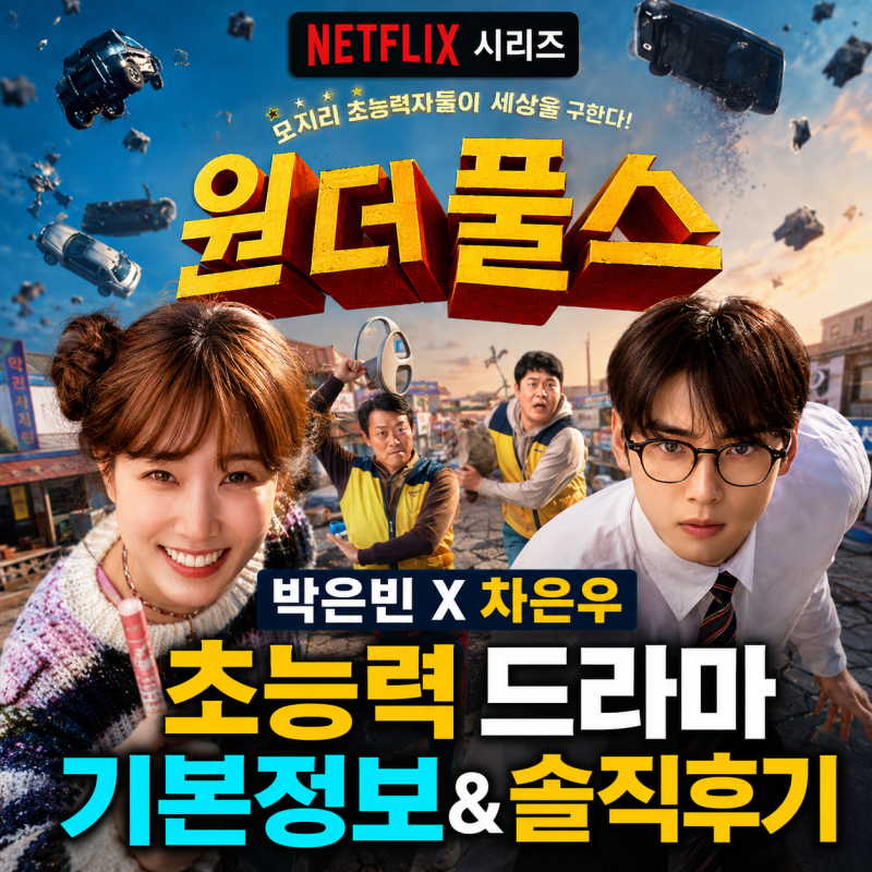 『ワンダフルス』Netflix基本情報・登場人物・あらすじ、パク・ウンビン＆チャ・ウヌのポンコツ超能力ドラマその後...