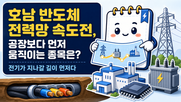 <b>호남 반도체</b> 전력망 속도전, 공장보다 먼저 움직이는 종목은?