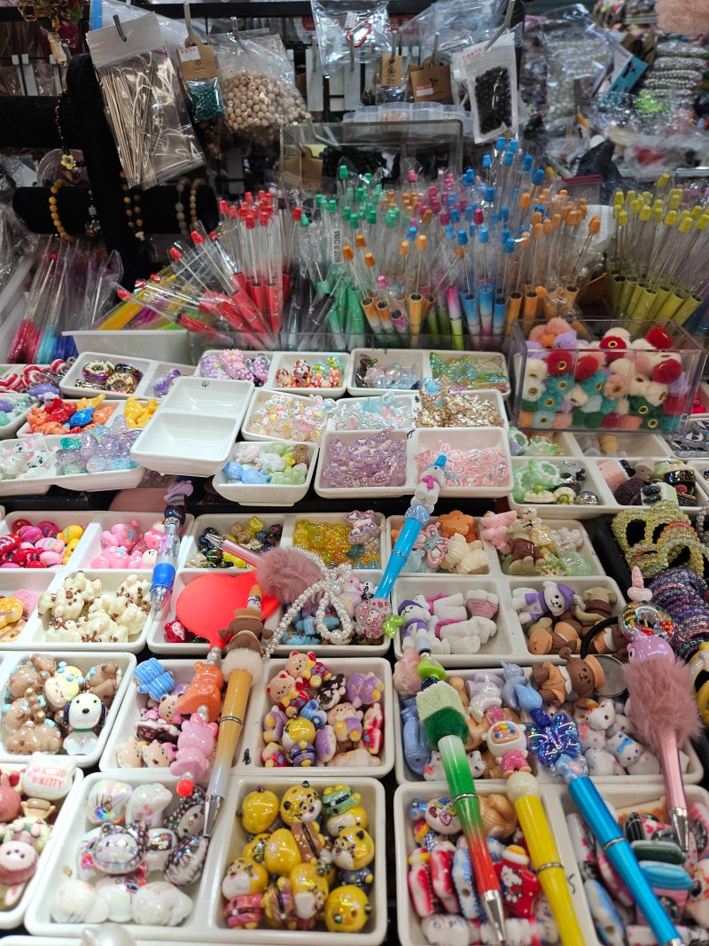재방문한 동대문 종합시장 악세사리, 볼꾸,키캡,머리핀,말랑이천국 아이들방학에 와야할곳,2....