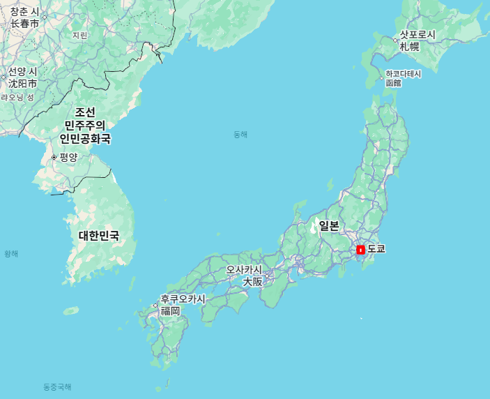 일본 도쿄 지도 위치와 정보