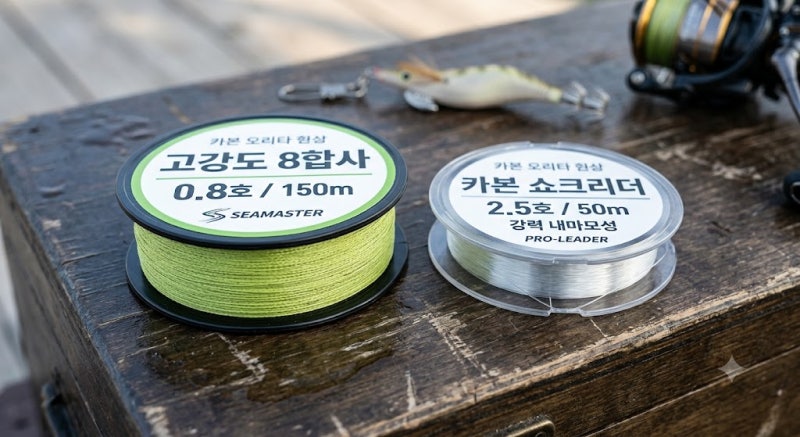 [쭈꾸미 낚시 채비] 합사 호수 선택부터 쇼크리더 매듭법·제품 추천까지 한 번에!