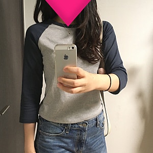 어텀 너드 7부티셔츠 네이비 착용 리뷰 | 나그랑 칠부t 추천 ~