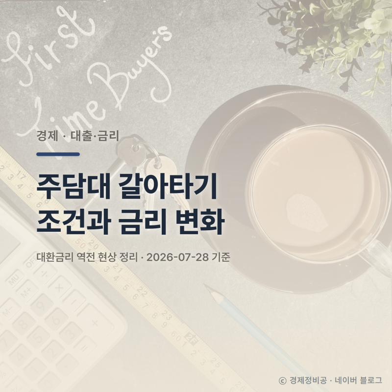 주택담보대출 갈아타기 조건, 대환금리가 더 비싸진 이유