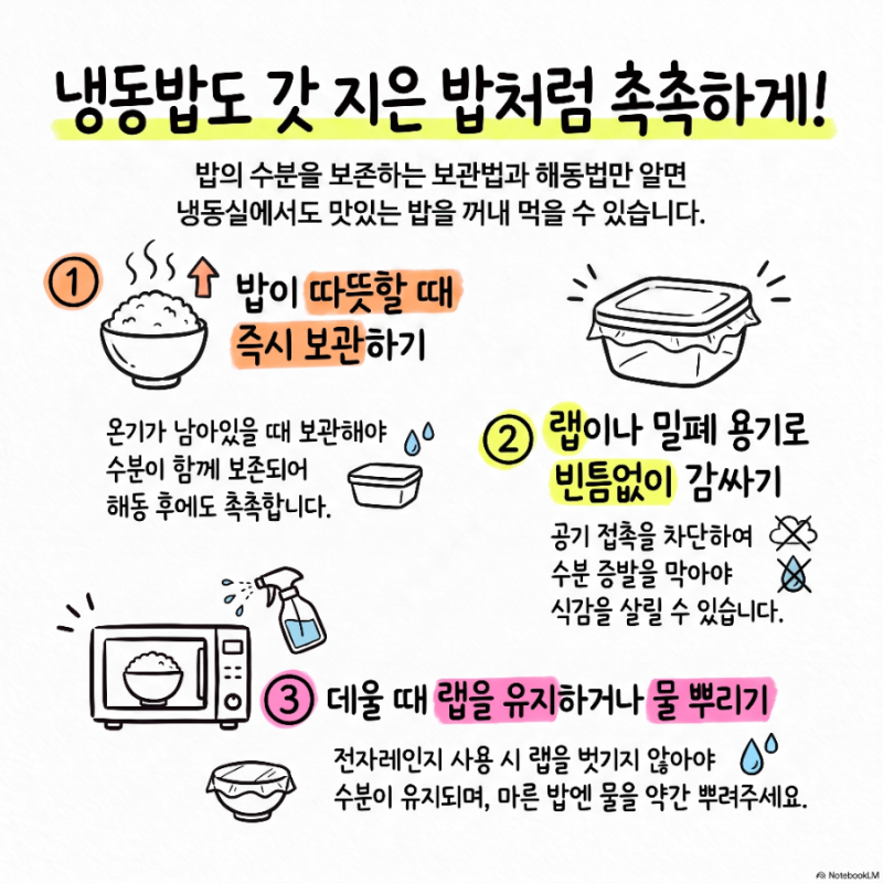 냉동실 밥 보관법: 갓 지은 밥맛 그대로 유지하는 특급 비결