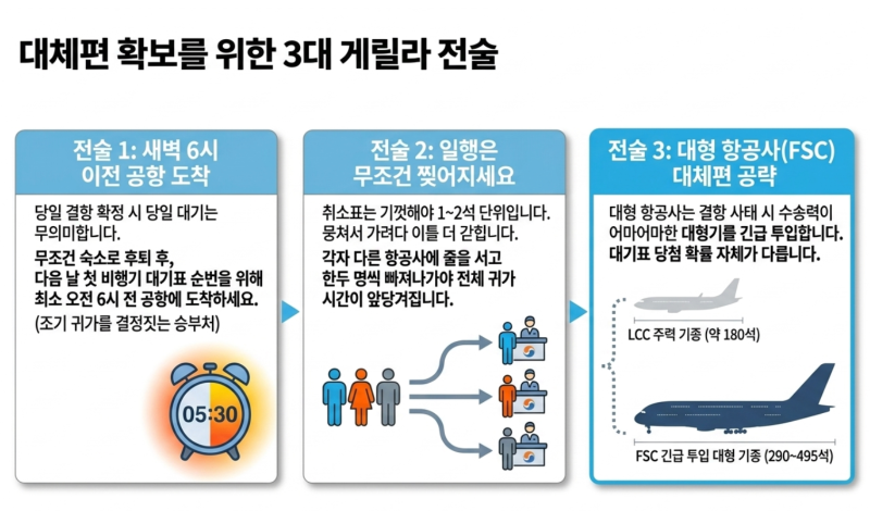 폭설·강풍으로 제주공항 비행기 결항 대처법, 현장 대기표 발권 순서 및 모바일 지연증명서 ....