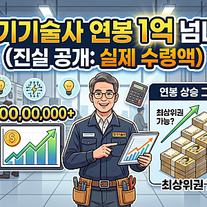 전기기술사 연봉 1억 넘을까? 시험 난이도는 전문직급?