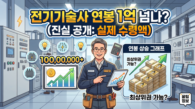 전기기술사 연봉 1억 넘을까? 시험 난이도는 전문직급?