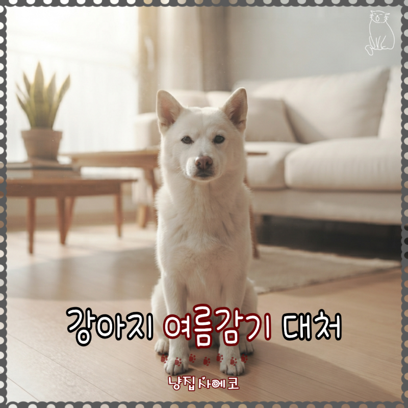 에어컨 찬바람이 부르는 강아지 기관지염 예방 관리