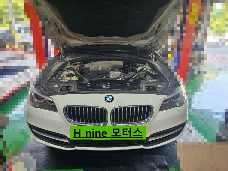 인천 BMW 528i 냉각수 경고등 점등 원인, 냉각계통 정비 사례
