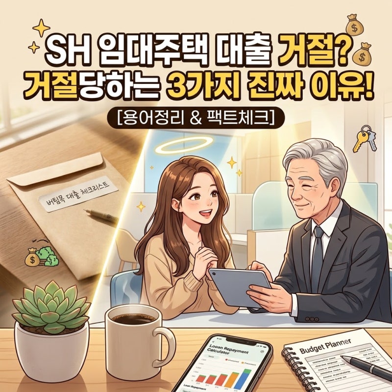 SH 임대주택 대출 신청했다 거절당하는 진짜 이유 3가지 (자격 조건 및 주의사항)